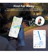 Rugby Shape Anti-Lost Mini Global Locator Smart GPS Tracker Works with Apple Find My - Brown