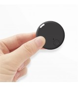 Y-02 GPS Anti-lost Alarm Smart Tag Round Wireless Bluetooth 5.0 Tracker Wallet Key Finder Locator - Black