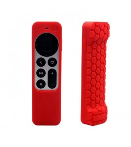 Anti-drop Remote Controller Silicone Protective Sleeve Cover for Apple TV HD/4K - Red