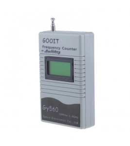 GY-560 Portable Handheld Interphone Frequency Meter Counter DCS Radio Signal Frequency Tester - Grey