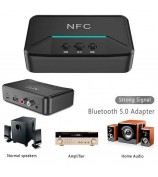 BT200 NFC 5.0 Bluetooth Receiver A2DP AUX 3.5mm RCA Jack USB Smart Playback Stereo Audio Wireless Adapter for Car Kit Speaker