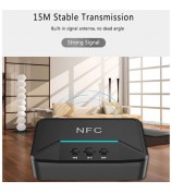 BT200 NFC 5.0 Bluetooth Receiver A2DP AUX 3.5mm RCA Jack USB Smart Playback Stereo Audio Wireless Adapter for Car Kit Speaker