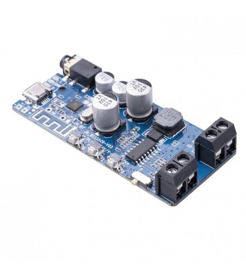 Bluetooth 5.0 Power Amplifier Board Stereo Wireless Music Player Module - Blue