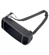 Drop Proof Protective Case for Anker Soundcore Motion+ Soft Silicone Case with Shoulder Strap - Black
