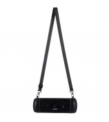 Drop Proof Protective Case for Anker Soundcore Motion+ Soft Silicone Case with Shoulder Strap - Black