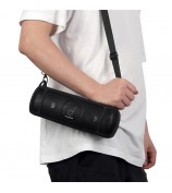 Drop Proof Protective Case for Anker Soundcore Motion+ Soft Silicone Case with Shoulder Strap - Black
