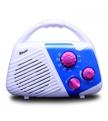 SY-920 IPX4 Waterproof Bathroom Shower AM FM Radio with Top Handle Battery Powered Speaker