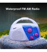 SY-920 IPX4 Waterproof Bathroom Shower AM FM Radio with Top Handle Battery Powered Speaker