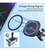 VRIG MG-01 Compatible with MagSafe to 1 / 4" Thread Adapter Mount Phone Holder Portable Magnetic Converter Support 360-Degree Adjustable