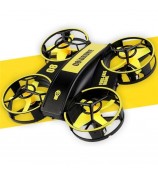 JJRC RH821 4-Axis Cool LED Light RC Drone 360-Degree Roll Over Stunt Aerial Show Remote Control Quadcopter - Yellow