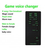 M1 Sound Card Changer Portable Mini Voice Changer for Live Streaming, Gaming - Black