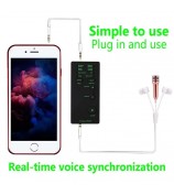 M1 Sound Card Changer Portable Mini Voice Changer for Live Streaming, Gaming - Black