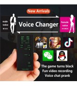 M1 Sound Card Changer Portable Mini Voice Changer for Live Streaming, Gaming - Black