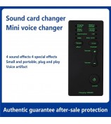M1 Sound Card Changer Portable Mini Voice Changer for Live Streaming, Gaming - Black