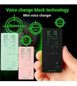M1 Sound Card Changer Portable Mini Voice Changer for Live Streaming, Gaming - Black
