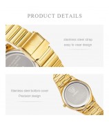 LIEBIG L1024 Fashion Couple Wrist Watch Stainless Steel Strap Analogue Quartz Watch - Luminous Dial / Men