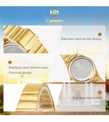 LIEBIG L1024 Fashion Couple Wrist Watch Stainless Steel Strap Analogue Quartz Watch - Luminous Dial / Men