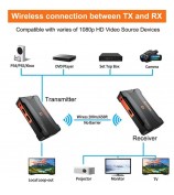 BOVBOX 900S Wireless Screen Casting Wireless Display Dongle Adapter HD Video Transmitter Receiver - US Plug