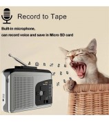EZCAP 234 Cassette Tape to MP3 Save to TF Card Stereo Converter Cassette Tape Player AM / FM Radio