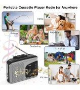 EZCAP 234 Cassette Tape to MP3 Save to TF Card Stereo Converter Cassette Tape Player AM / FM Radio