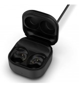 For Samsung Galaxy Buds FE SM-R400 Charging Bin Charger Cable + Replacement Charging Bin - Black