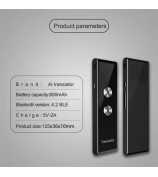 T8+ Bluetooth 40 Languages Speech Instant Translator for Travel, Learning - Black