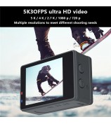 F300AAR-G Action Camera 24MP 5K Ultra HD 30m Waterproof Outdoor Sports Camera with Remote Control