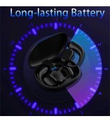 B66 Smart Bluetooth Translator Earbuds Real Time Earphone Translator Device for Business Travel Learning - Black