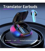 B18 Bluetooth Translator Headset 144 Languages Real Time Earphone Smart Voice Translator Earbuds - Black