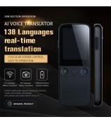 T10 PRO Smart Voice Translator Real-Time Translator with 14 Languages Offline Photo Translation Device - Black