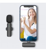 Wireless Lavalier Lapel Microphone for iPhone (2 Microphones+1 Receiver) Wireless Microphone for Video Recording