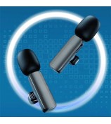 Wireless Lavalier Microphone (2 Microphones+1 Receiver) USB-C Phone Noise Canceling for Video Recording Vlog