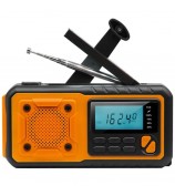 376 Outdoor Solar Power Hand Crank AM / FM Radio Flashlight 4000mAh Power Bank (EU Version)