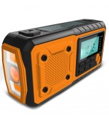 376 Outdoor Solar Power Hand Crank AM / FM Radio Flashlight 4000mAh Power Bank (EU Version)