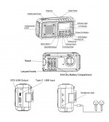 376 Outdoor Solar Power Hand Crank AM / FM Radio Flashlight 4000mAh Power Bank (EU Version)