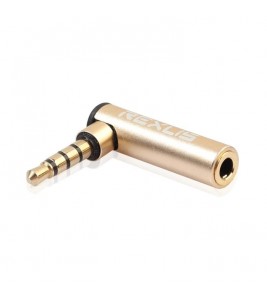 3.5mm Male to Female 90 Degree Right Angle Audio Adapter for Microphone Jack Stereo Connector