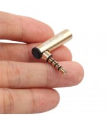 3.5mm Male to Female 90 Degree Right Angle Audio Adapter for Microphone Jack Stereo Connector