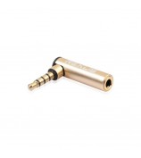 3.5mm Male to Female 90 Degree Right Angle Audio Adapter for Microphone Jack Stereo Connector