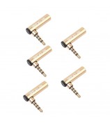 3.5mm Male to Female 90 Degree Right Angle Audio Adapter for Microphone Jack Stereo Connector