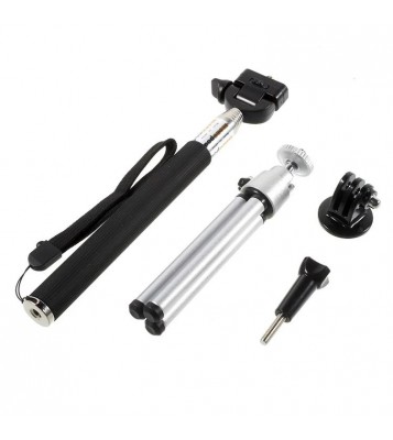 4 in 1 Accessories Kit with Tripod Stand, Extendable Monopod for GoPro Hero 4/3+/3/2/1 SJ4000/5000/6000/Xiaomi Yi