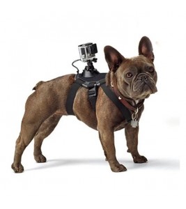 Fetch Dog Harness Chest Strap Belt Mount for GoPro Hero 4/3+/3/2/1 SJ4000 SJ5000 SJ6000 Xiaomi Yi (GP300) - Black