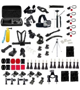 81 in 1 Action Camera Accessories Set with Chest Belt Headstrap and Mounts for GoPro Hero 4 / 3+ / 3 / 2 / 1 SJ4000 / SJ5000 / SJ6000 Xiaomi Yi