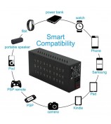 110 / 220V Multi-port USB Hub Quick Charger 30 Ports Charging Station for iPhone iPad - EU Plug