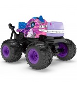 KY-S208A 1 / 20 Remote Control Car Cartoon Kids Stunt Car Toy with Light and Music - Purple