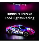 UJ99-P381 1 / 18 2WD RC Racing Car Toy Cool Light Effect Remote Control Car - Pink