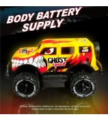 UJ99-Y203 1 / 20 2WD RC Car Children Toy Cool Light Effect Remote Control Car - Yellow