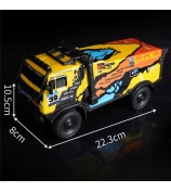 1 / 35 RC Truck Children Toy Cool Light Effect Remote Control Vehicle - UJ99-ZK01 Yellow