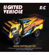 1 / 35 RC Truck Children Toy Cool Light Effect Remote Control Vehicle - UJ99-ZK01 Yellow