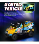 1 / 35 RC Truck Children Toy Cool Light Effect Remote Control Vehicle - UJ99-ZK01 Yellow