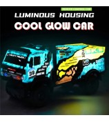 1 / 35 RC Truck Children Toy Cool Light Effect Remote Control Vehicle - UJ99-ZK01 Yellow